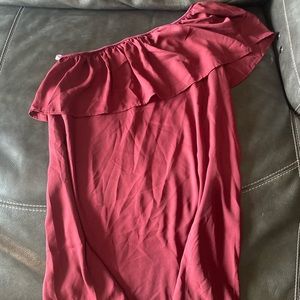 Red one shoulder dress Never worn